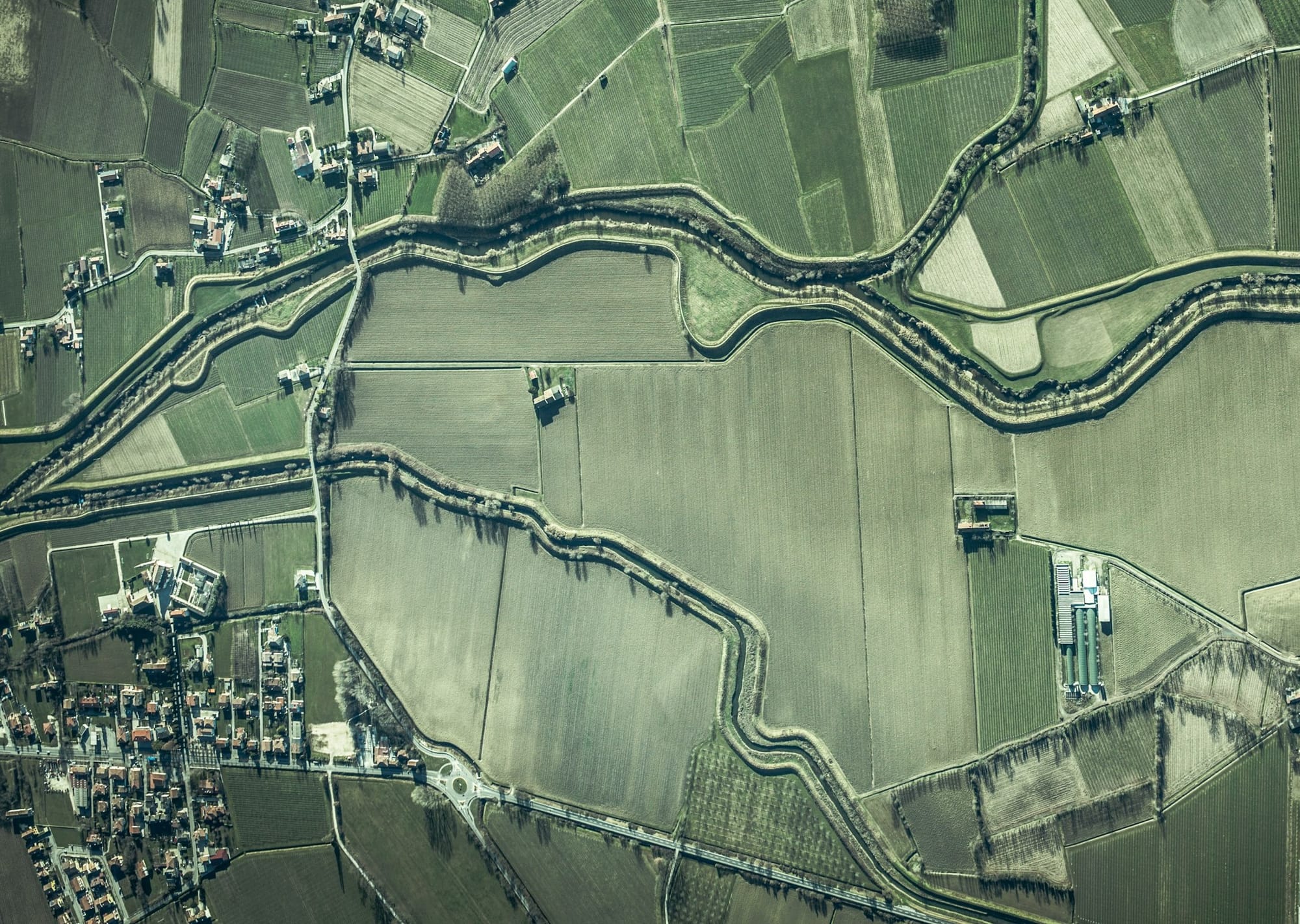bird's eye view of area