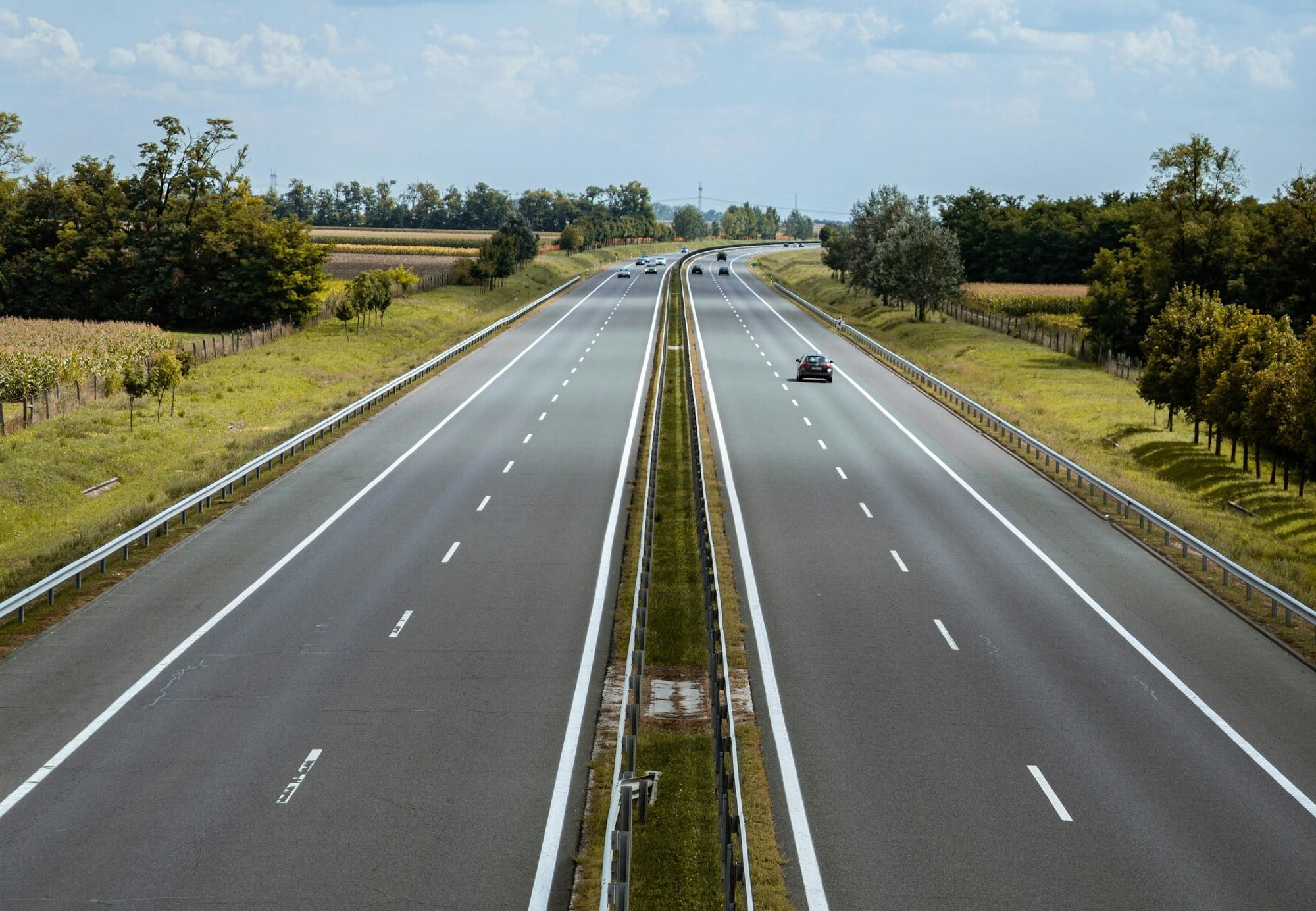 aerial photo of road